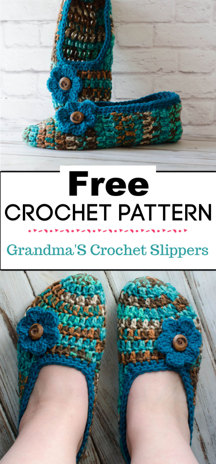 11 Crochet Slippers Free Patterns - Crochet with Patterns