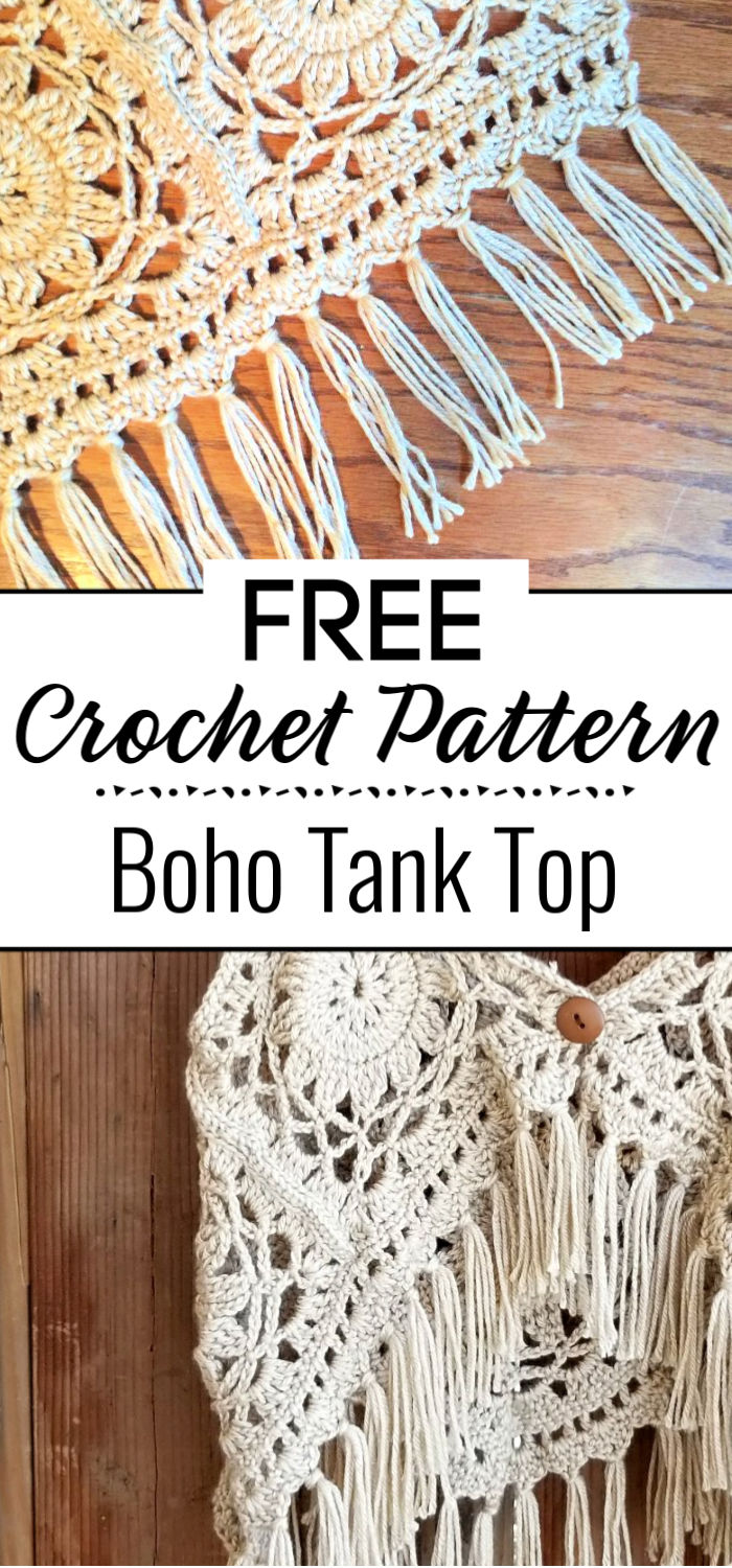 13 Crochet Boho Tank Top Free Pattern Crochet with Patterns