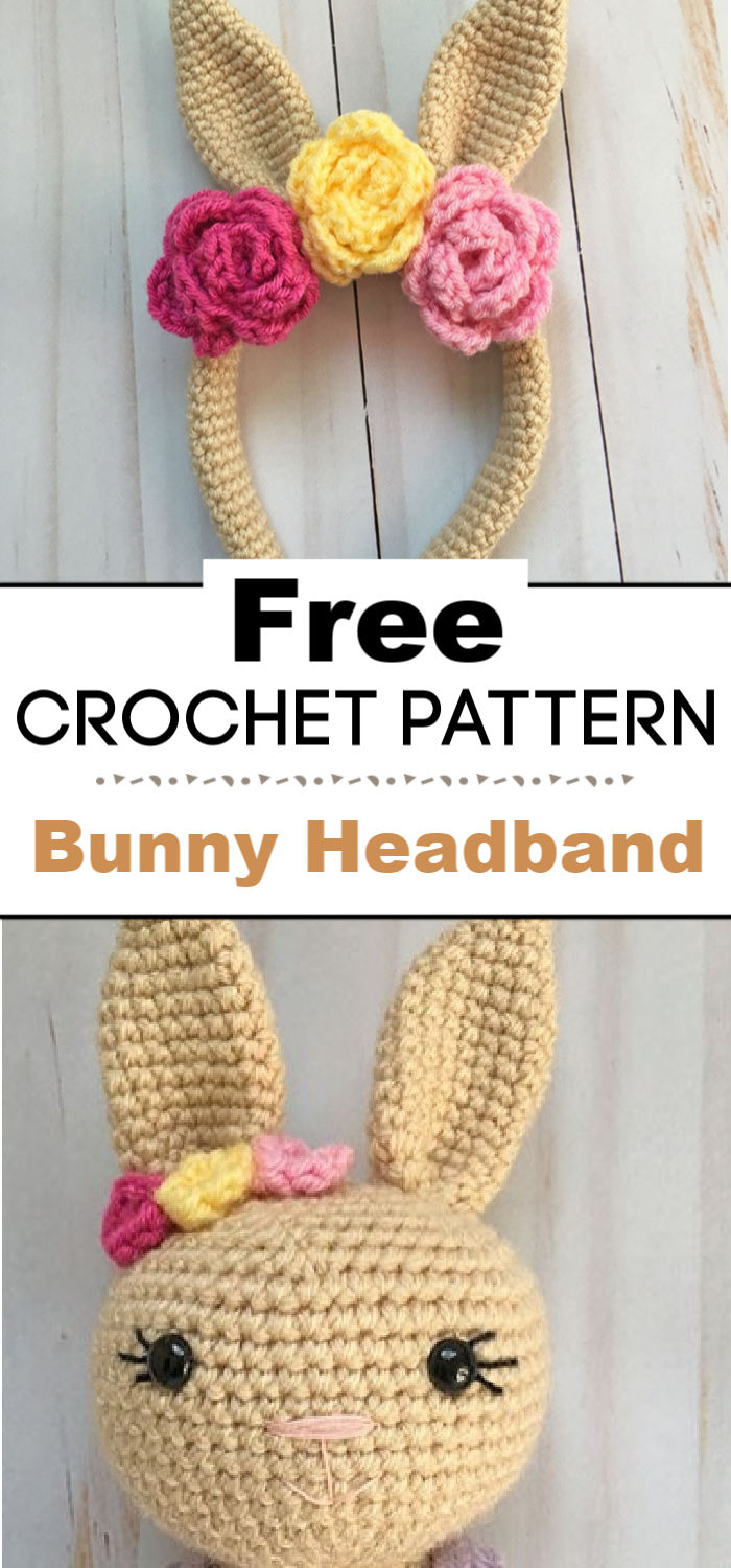 10 Crochet Bunny HeadBand Free Pattern - Crochet with Patterns