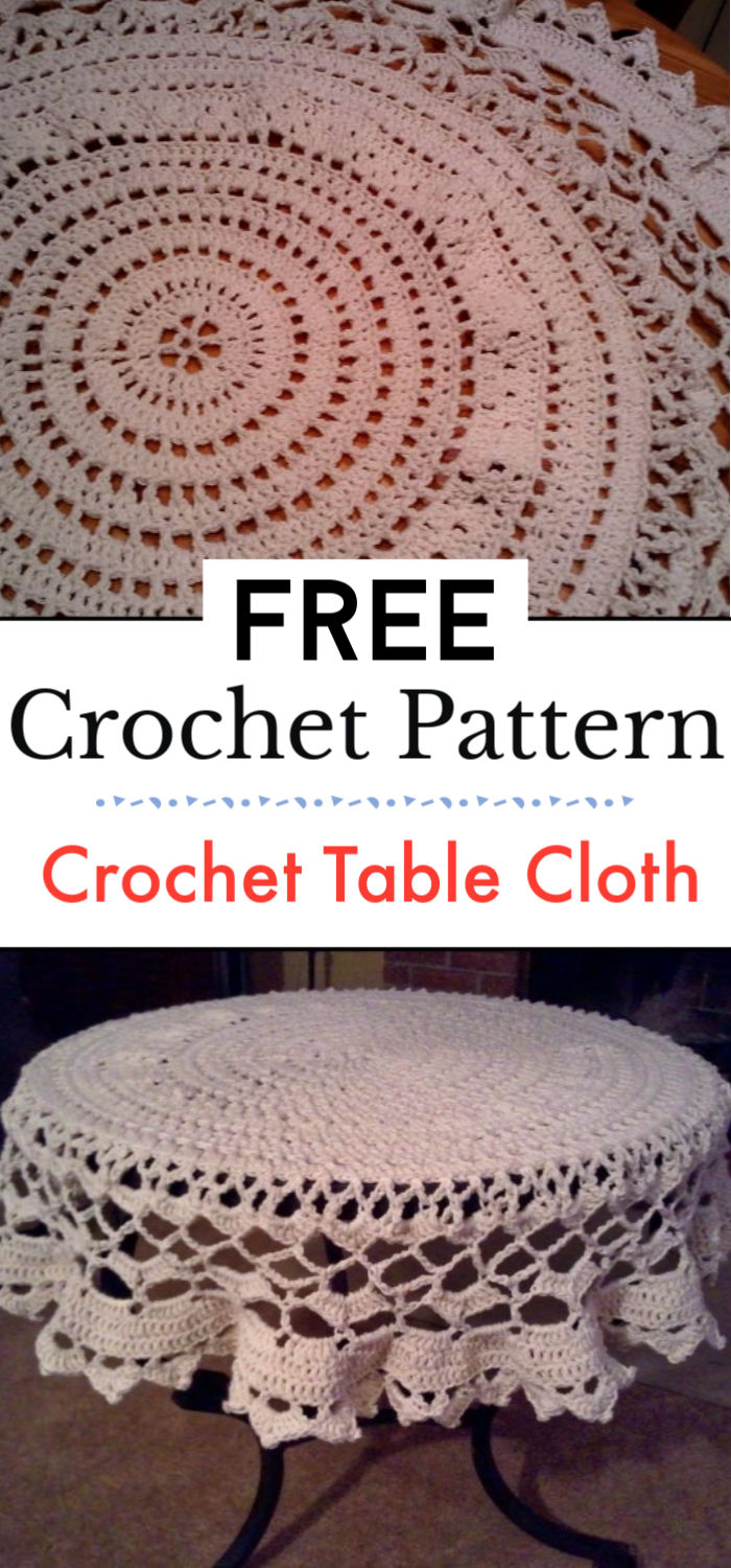 07 Crochet Table Cover Pattern - Crochet with Patterns