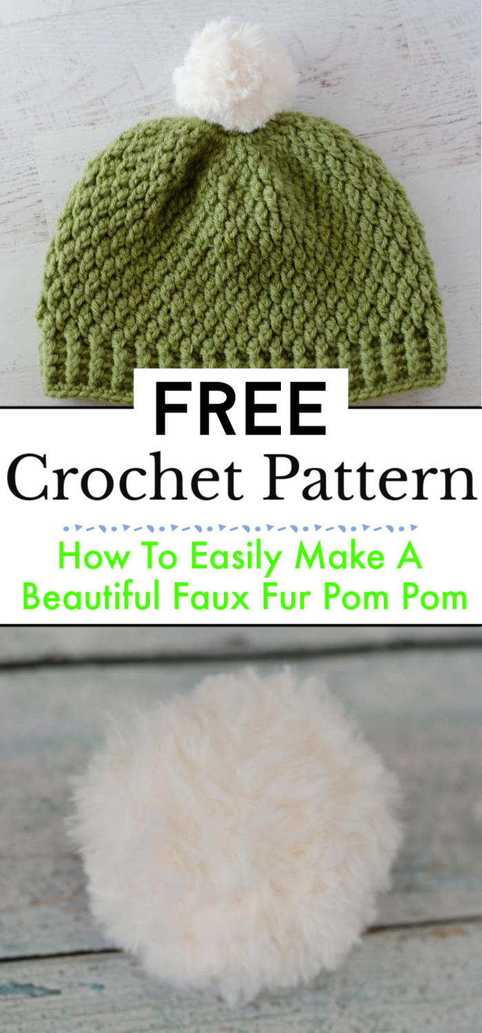 11 Crochet Pom Pom Hat Free Pattern Ideas - Crochet with Patterns