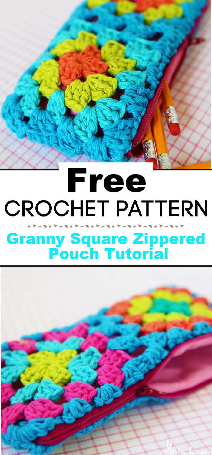 11 Box Pencil Case Free Crochet Pattern - Crochet with Patterns