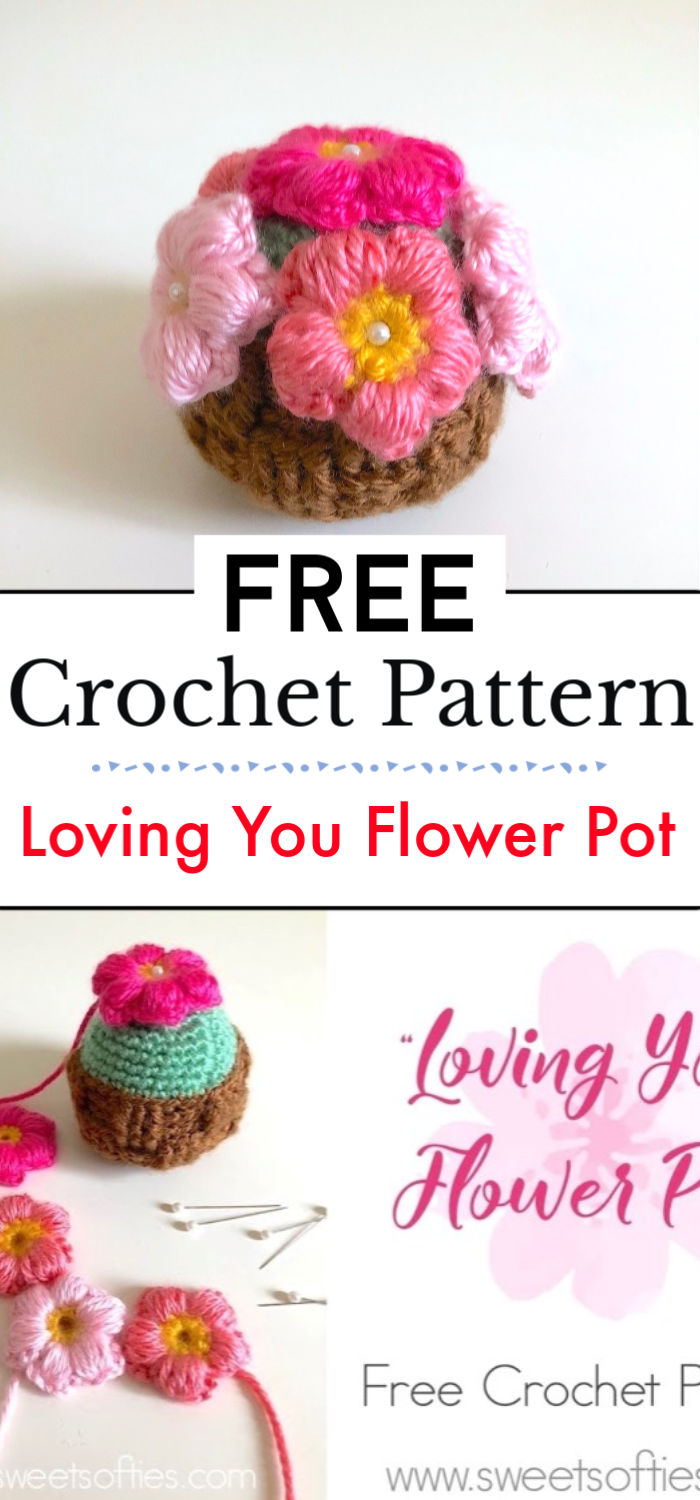 10 Free Crochet Flower Pot Patterns - Crochet With Patterns