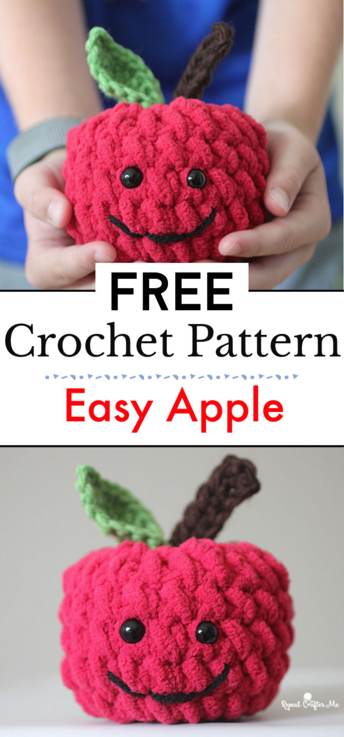 11 Crochet Amigurumi Apple Free Pattern - Crochet with Patterns